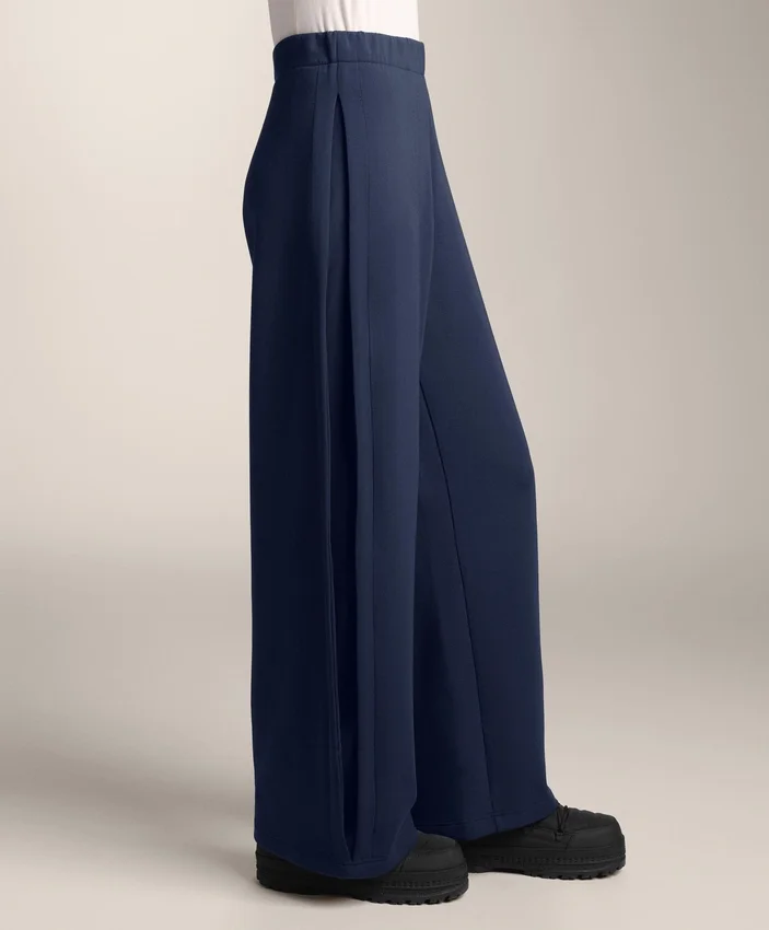 Cocoon-Hose mit Seitenfalte und gebürstetem Modal Cocoon-Hose mit Seitenfalte und gebürstetem Modal