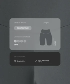 Comfortlux Biker-Leggings mit hoher Taille (20 cm)