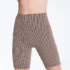 Comfortlux Biker-Leggings mit hoher Taille (20 cm) im Gingham-Muster