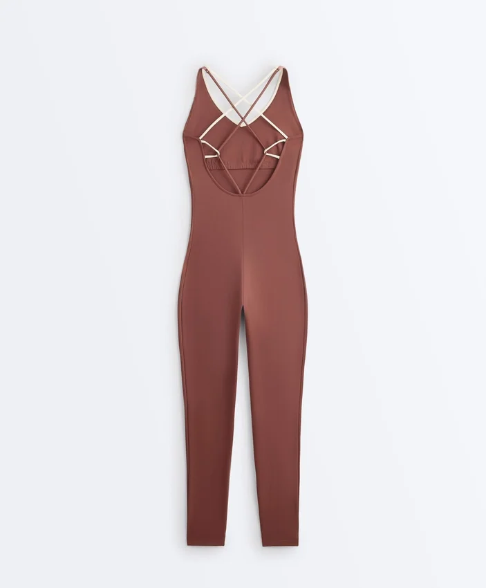 Comfortlux Block Long Jumpsuit Comfortlux Block Long Jumpsuit