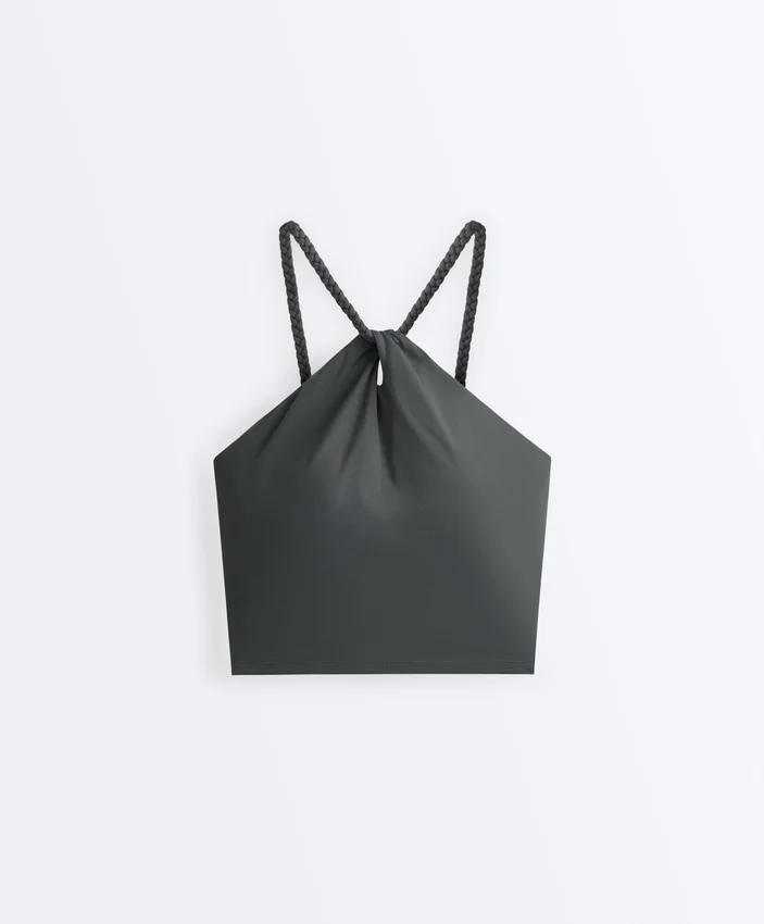 Comfortlux geflochtenes Neckholder-Top Comfortlux geflochtenes Neckholder-Top