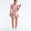 Comfortlux Gestreifter kurzer Jumpsuit aus Shorts
