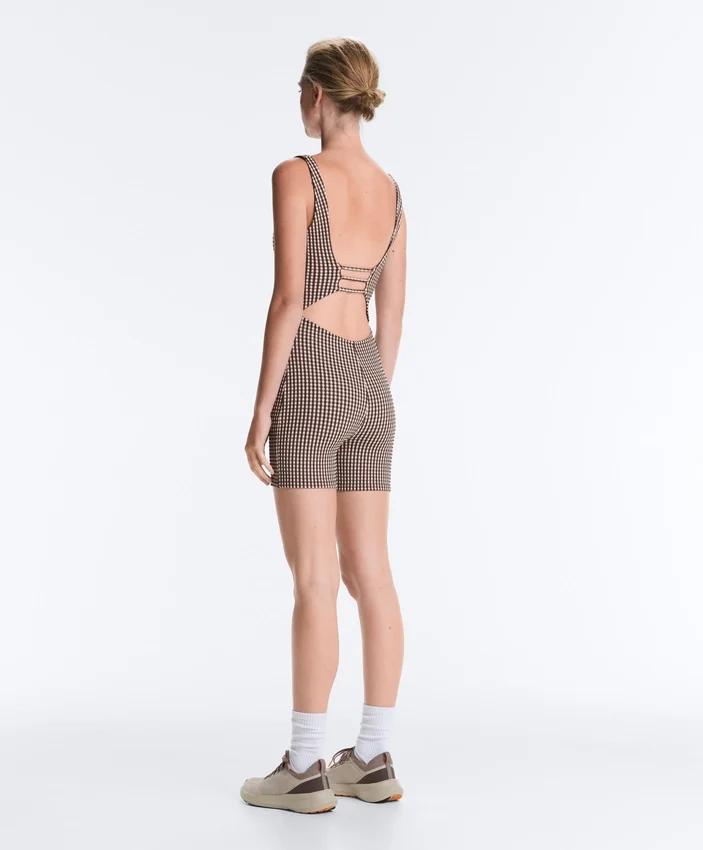 Comfortlux Gingham-Shorts-Jumpsuit Comfortlux Gingham-Shorts-Jumpsuit
