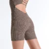 Comfortlux Gingham-Shorts-Jumpsuit Comfortlux Gingham-Shorts-Jumpsuit