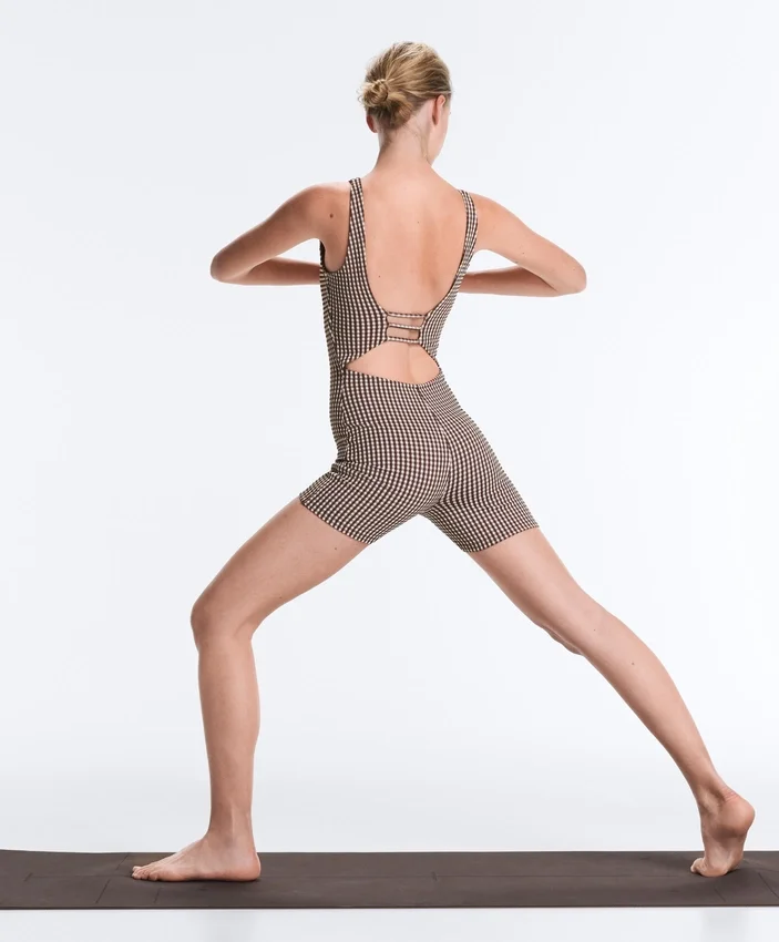 Comfortlux Gingham-Shorts-Jumpsuit Comfortlux Gingham-Shorts-Jumpsuit