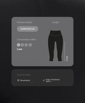Comfortlux High-Rise 40 cm knielange Leggings Comfortlux High-Rise 40 cm knielange Leggings