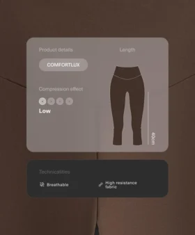 Comfortlux High-Rise 40 cm knielange Leggings