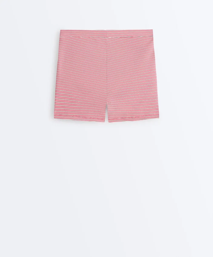 Comfortlux High-Rise Hotpants mit Streifenmuster (5 cm) Comfortlux High-Rise Hotpants mit Streifenmuster (5 cm)