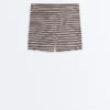 Comfortlux High-Rise Hotpants mit Streifenmuster (5 cm) Comfortlux High-Rise Hotpants mit Streifenmuster (5 cm)