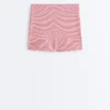 Comfortlux High-Rise Hotpants mit Streifenmuster (5 cm) Comfortlux High-Rise Hotpants mit Streifenmuster (5 cm)