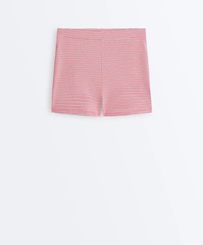 Comfortlux High-Rise Hotpants mit Streifenmuster (5 cm) Comfortlux High-Rise Hotpants mit Streifenmuster (5 cm)