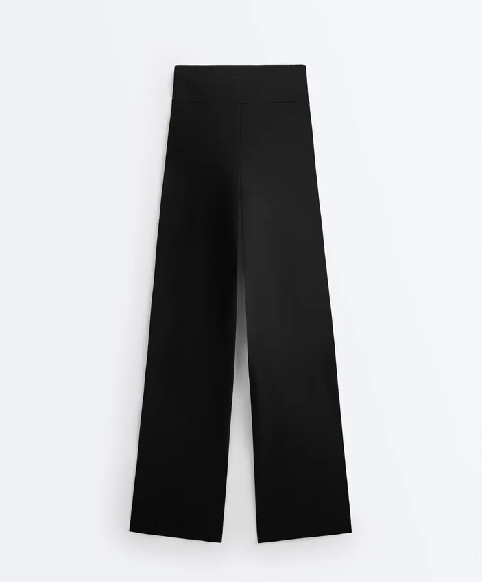Comfortlux-Hose mit geradem Bein und hoher Taille Comfortlux-Hose mit geradem Bein und hoher Taille