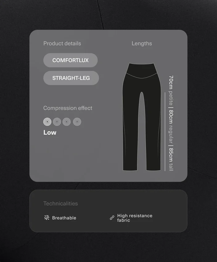 Comfortlux-Hose mit geradem Bein und hoher Taille Comfortlux-Hose mit geradem Bein und hoher Taille