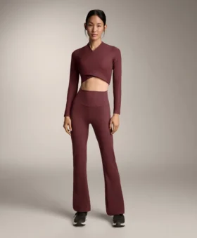 Comfortlux-Hose mit hohem Bund und ausgestelltem Bein
