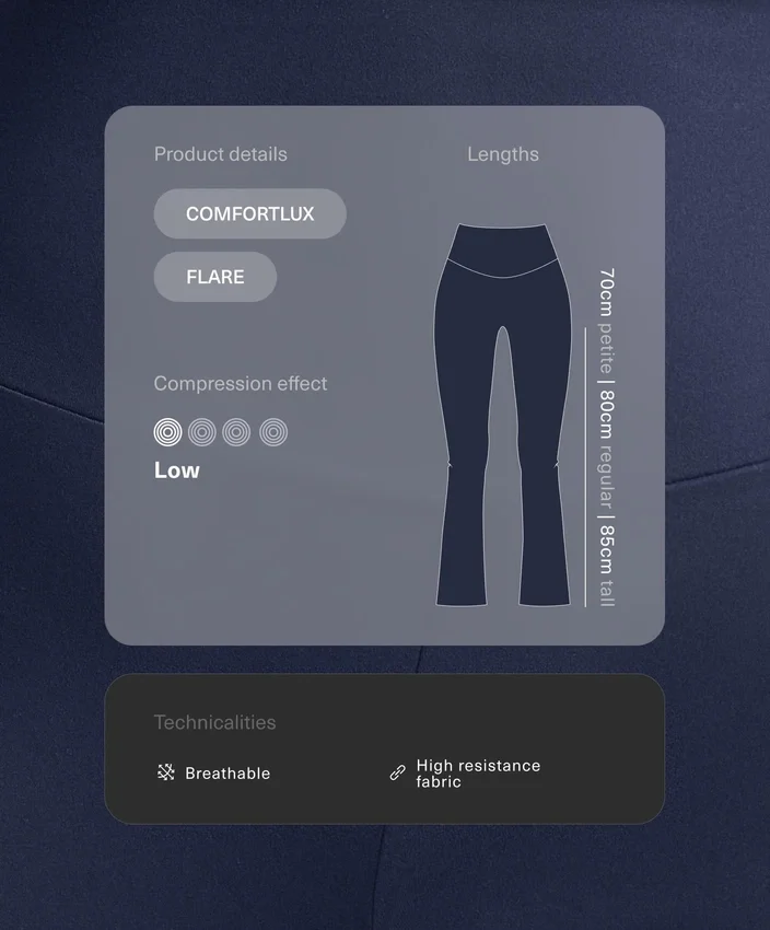 Comfortlux-Hose mit hoher Taille und ausgestelltem Bein Comfortlux-Hose mit hoher Taille und ausgestelltem Bein