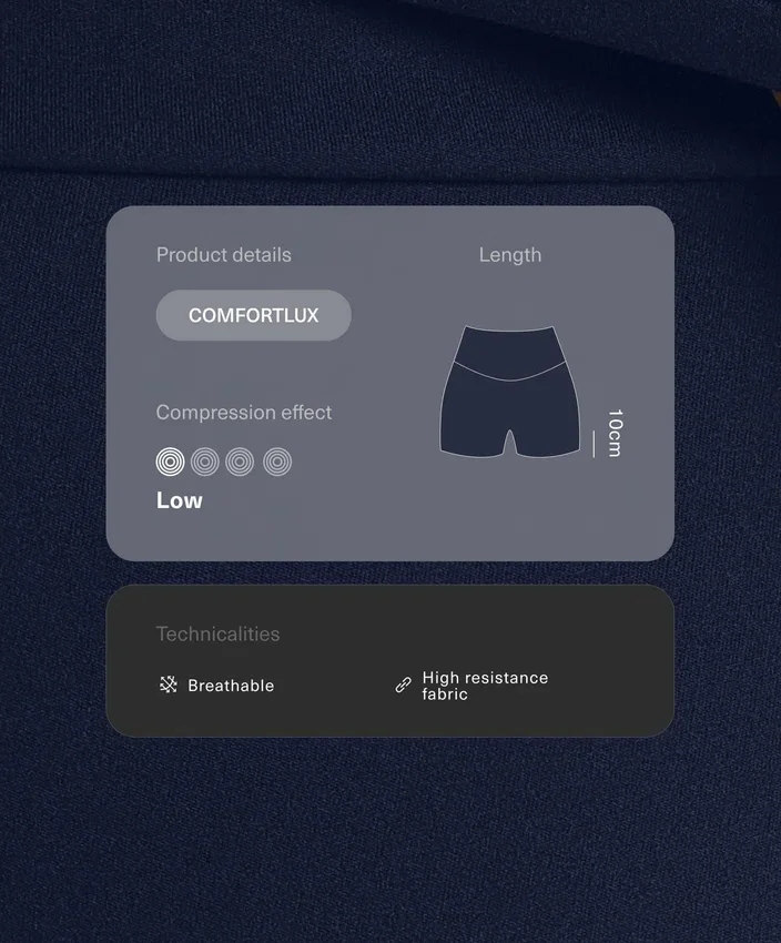 Comfortlux Hotpants mit hoher Taille (10 cm) Comfortlux Hotpants mit hoher Taille (10 cm)