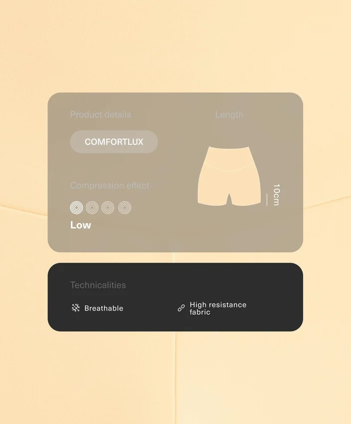 Comfortlux Hotpants mit hoher Taille (10 cm) Comfortlux Hotpants mit hoher Taille (10 cm)