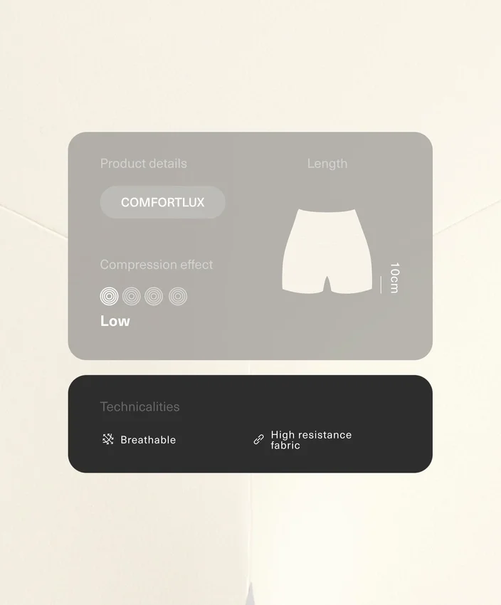 Comfortlux Hotpants mit hoher Taille (10 cm) und Ajour-Detail Comfortlux Hotpants mit hoher Taille (10 cm) und Ajour-Detail