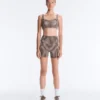 Comfortlux Hotpants mit hoher Taille und 10 cm Länge im Gingham-Muster Comfortlux Hotpants mit hoher Taille und 10 cm Länge im Gingham-Muster