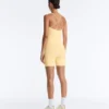 Comfortlux Kurzer Jumpsuit mit Knotendetail Comfortlux Kurzer Jumpsuit mit Knotendetail