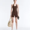 Comfortlux Kurzer Jumpsuit mit Kontrast