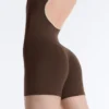 Comfortlux Kurzer Jumpsuit mit Kontrast
