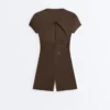 Comfortlux Kurzer Jumpsuit mit Reissverschluss