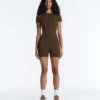 Comfortlux Kurzer Jumpsuit mit Reissverschluss