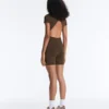 Comfortlux Kurzer Jumpsuit mit Reissverschluss