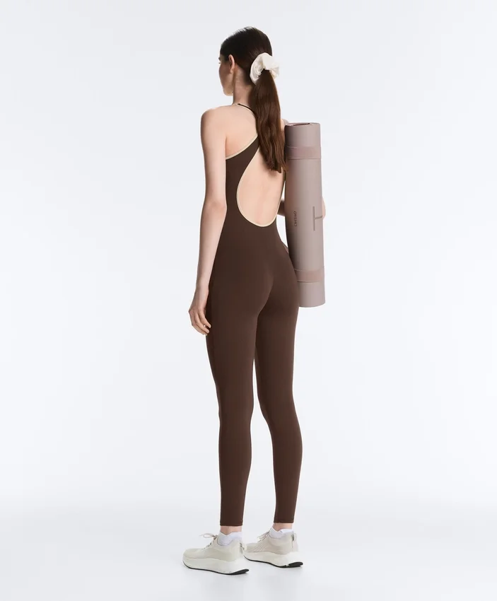 Comfortlux langer Jumpsuit mit Paspelierung Comfortlux langer Jumpsuit mit Paspelierung
