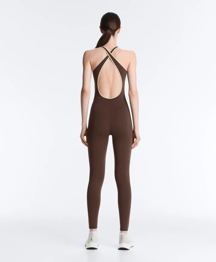 Comfortlux langer Jumpsuit mit Paspelierung Comfortlux langer Jumpsuit mit Paspelierung