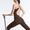 Comfortlux langer Jumpsuit mit Paspelierung Comfortlux langer Jumpsuit mit Paspelierung