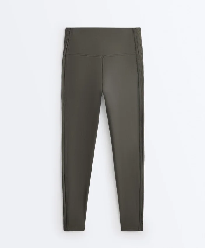 Comfortlux Leggings mit hohem Bund und geripptem Saum, knöchellang Comfortlux Leggings mit hohem Bund und geripptem Saum, knöchellang