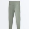 Comfortlux Leggings mit hohem Bund und geripptem Saum, knöchellang Comfortlux Leggings mit hohem Bund und geripptem Saum, knöchellang