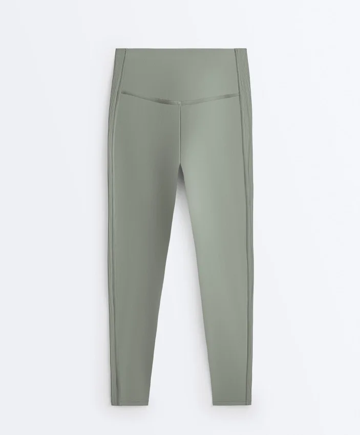 Comfortlux Leggings mit hohem Bund und geripptem Saum, knöchellang Comfortlux Leggings mit hohem Bund und geripptem Saum, knöchellang