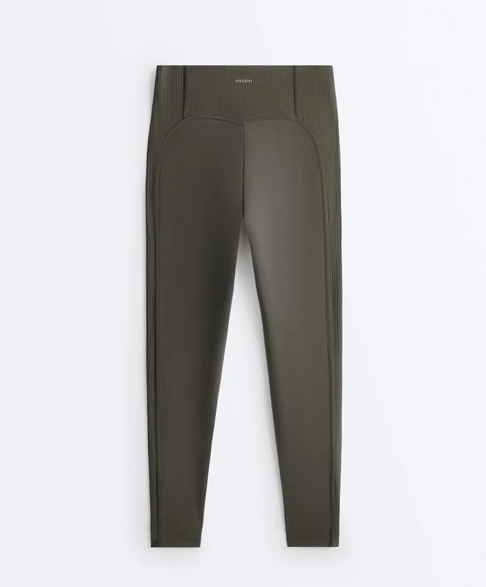 Comfortlux Leggings mit hohem Bund und geripptem Saum, knöchellang Comfortlux Leggings mit hohem Bund und geripptem Saum, knöchellang