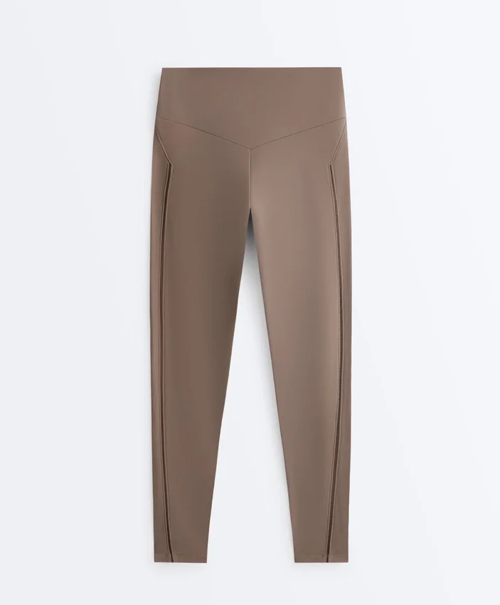 Comfortlux Leggings mit hohem Bund und Hohlsaum, knöchellang Comfortlux Leggings mit hohem Bund und Hohlsaum, knöchellang