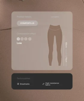 Comfortlux Leggings mit hohem Bund und Hohlsaum, knöchellang Comfortlux Leggings mit hohem Bund und Hohlsaum, knöchellang