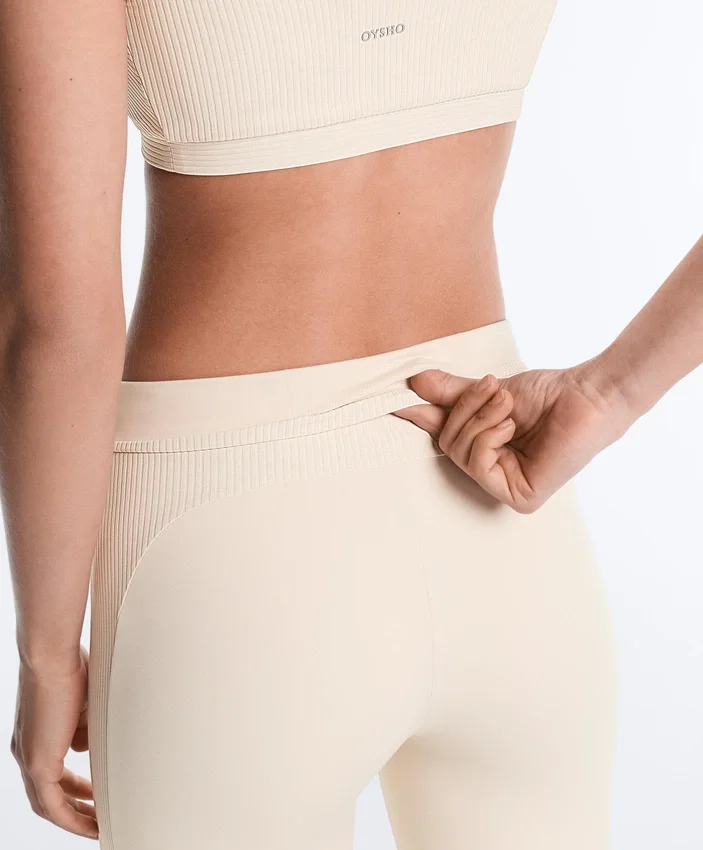 Comfortlux Leggings mit hoher Taille, gerippt, 65 cm, knöchellang Comfortlux Leggings mit hoher Taille, gerippt, 65 cm, knöchellang
