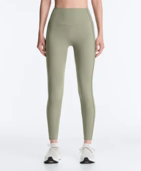 Comfortlux Leggings mit hoher Taille und geripptem Bund, knöchellang