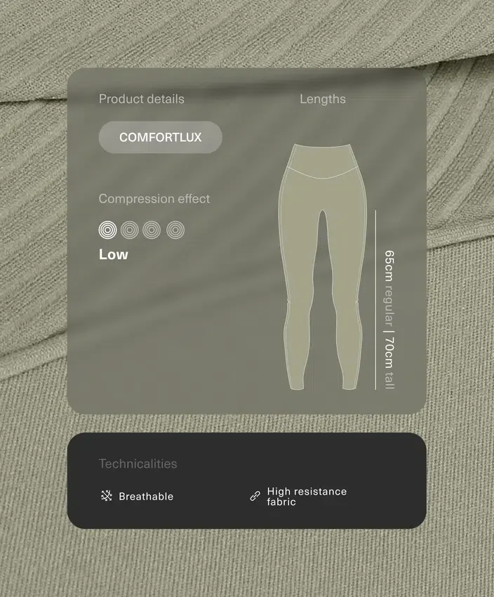 Comfortlux Leggings mit hoher Taille und geripptem Bund, knöchellang Comfortlux Leggings mit hoher Taille und geripptem Bund, knöchellang