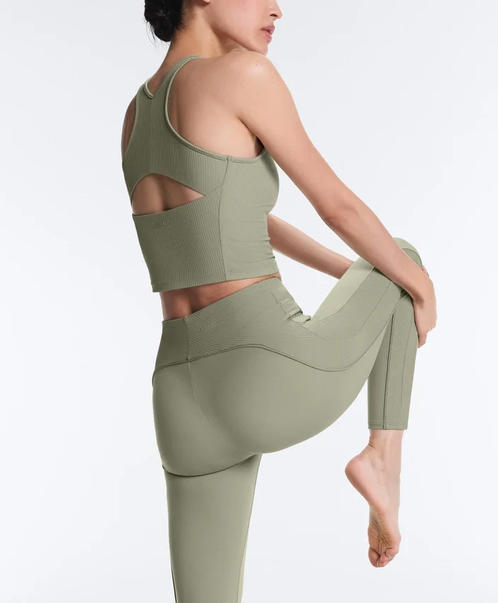 Comfortlux Leggings mit hoher Taille und geripptem Bund, knöchellang Comfortlux Leggings mit hoher Taille und geripptem Bund, knöchellang