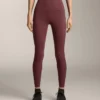 Comfortlux Leggings mit hoher Taille und geripptem Saum, knöchellang