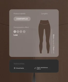 Comfortlux Leggings mit hoher Taille und Knöchellänge