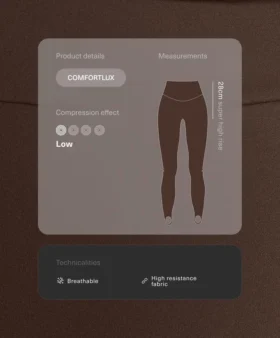 Comfortlux Super-High-Waist-Leggings in Knöchellänge Fuseau