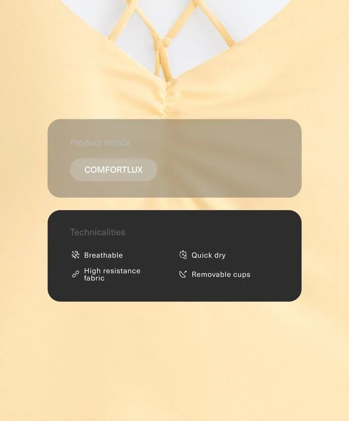 Comfortlux Top mit gekreuzten Trägern Comfortlux Top mit gekreuzten Trägern