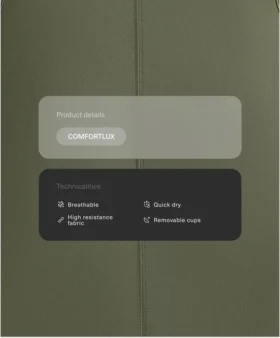Comfortlux Top mit offenem Rücken und Neckholder