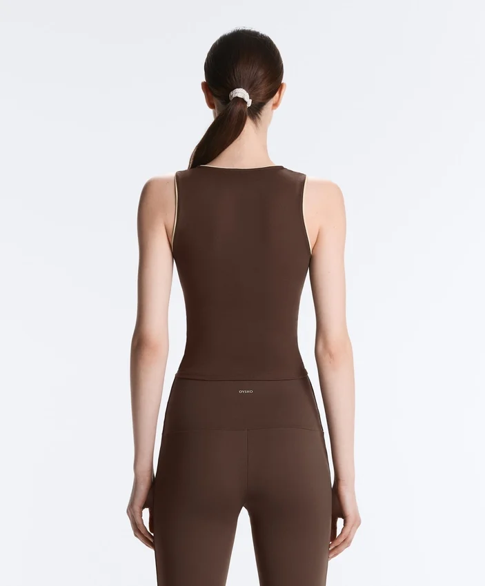 Comfortlux Top ohne Ärmel mit Paspelierung Comfortlux Top ohne Ärmel mit Paspelierung