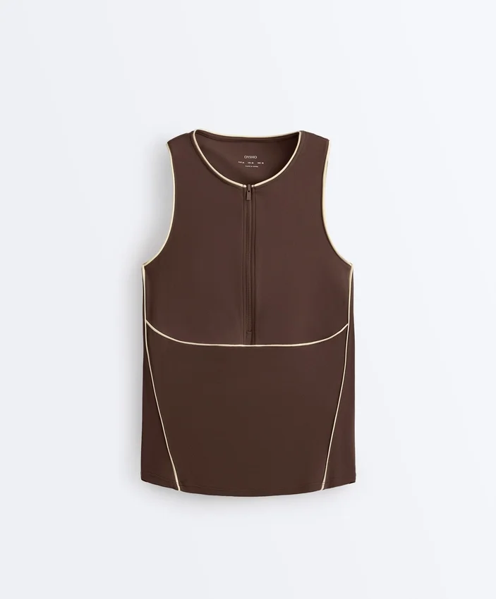 Comfortlux Top ohne Ärmel mit Paspelierung Comfortlux Top ohne Ärmel mit Paspelierung