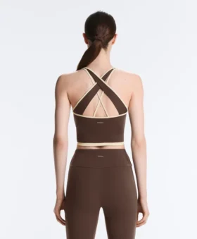 Comfortlux Tops mit kontrastierendem, gekreuztem Rücken